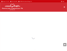 Tablet Screenshot of nanticokecardiology.com
